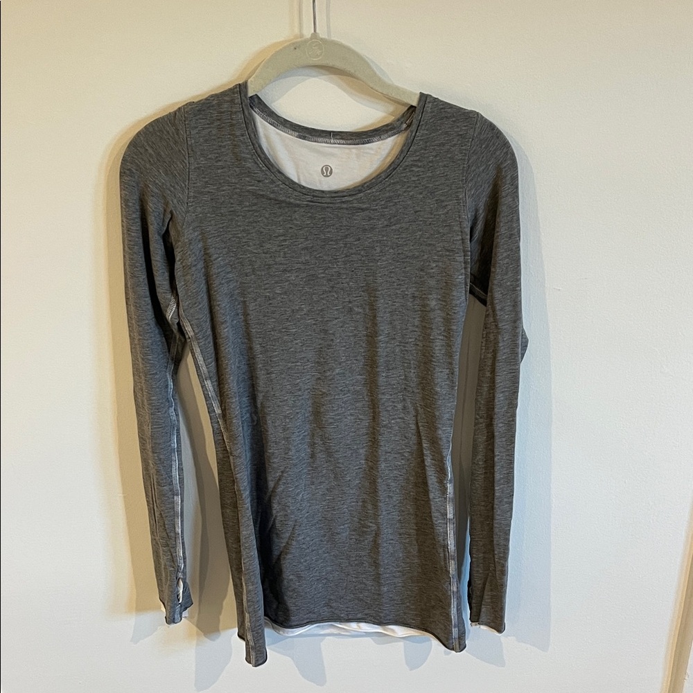 Lululemon Gray Long Sleeve Top